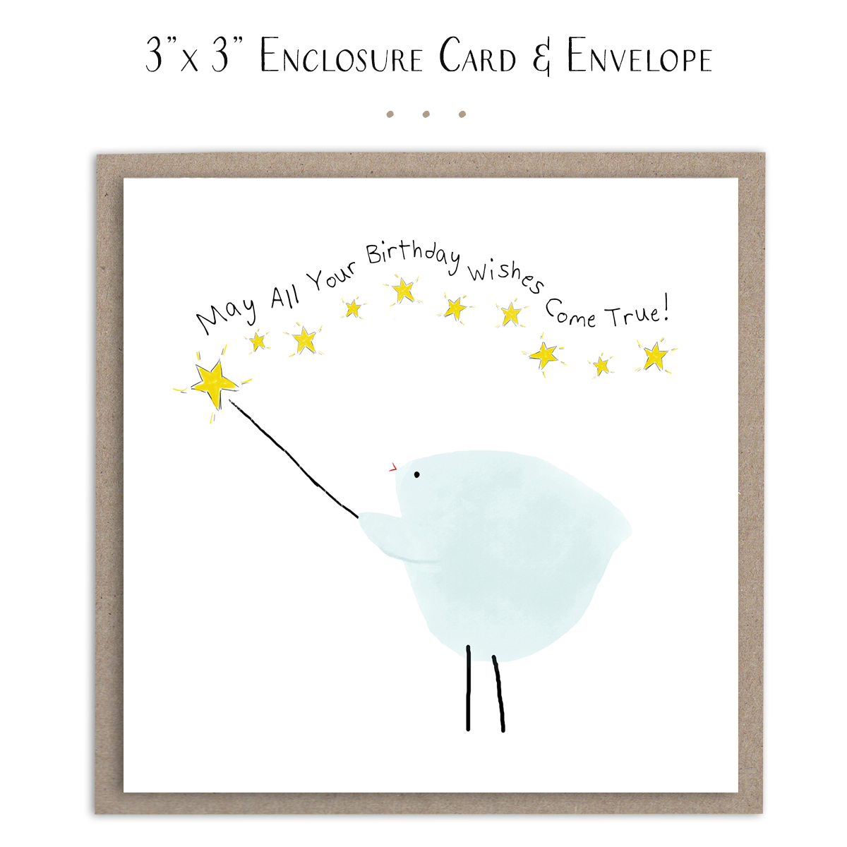 May All Your Birthday Wishes Come True - Mini Enclosure Card