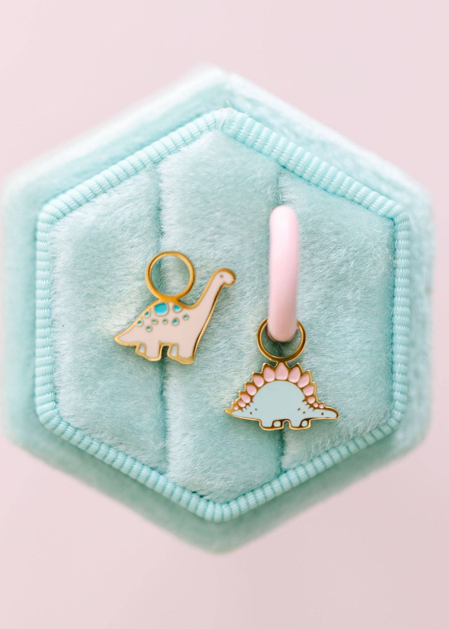 Pastel Dino Charms