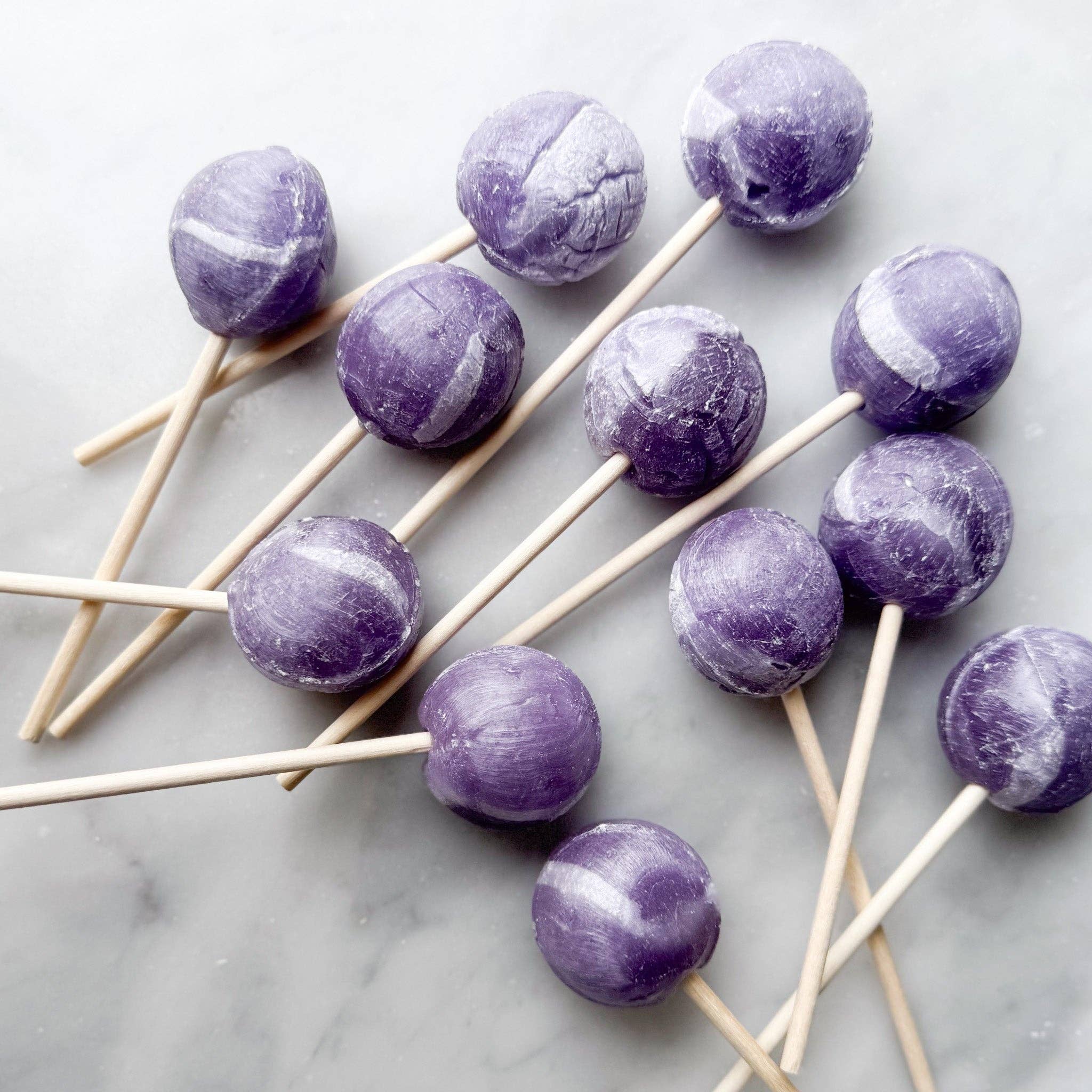 Large Lollies: Blackberry Lime Fizz Lollipop Candy: 144 ct Bulk Case Individually Wrapped