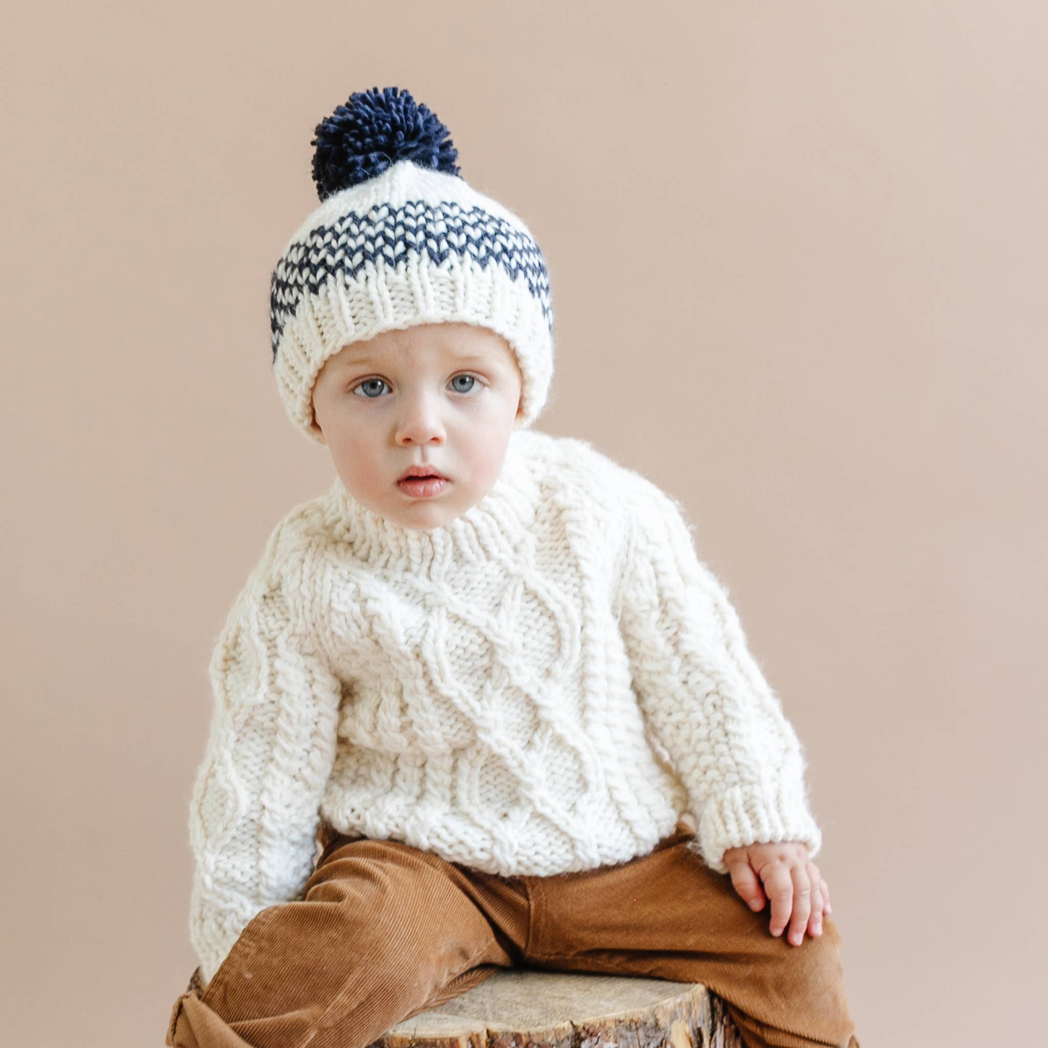 Fisherman Sweater, Cream Baby Kids Clothing Winter Apparel: S; 12-24mnth