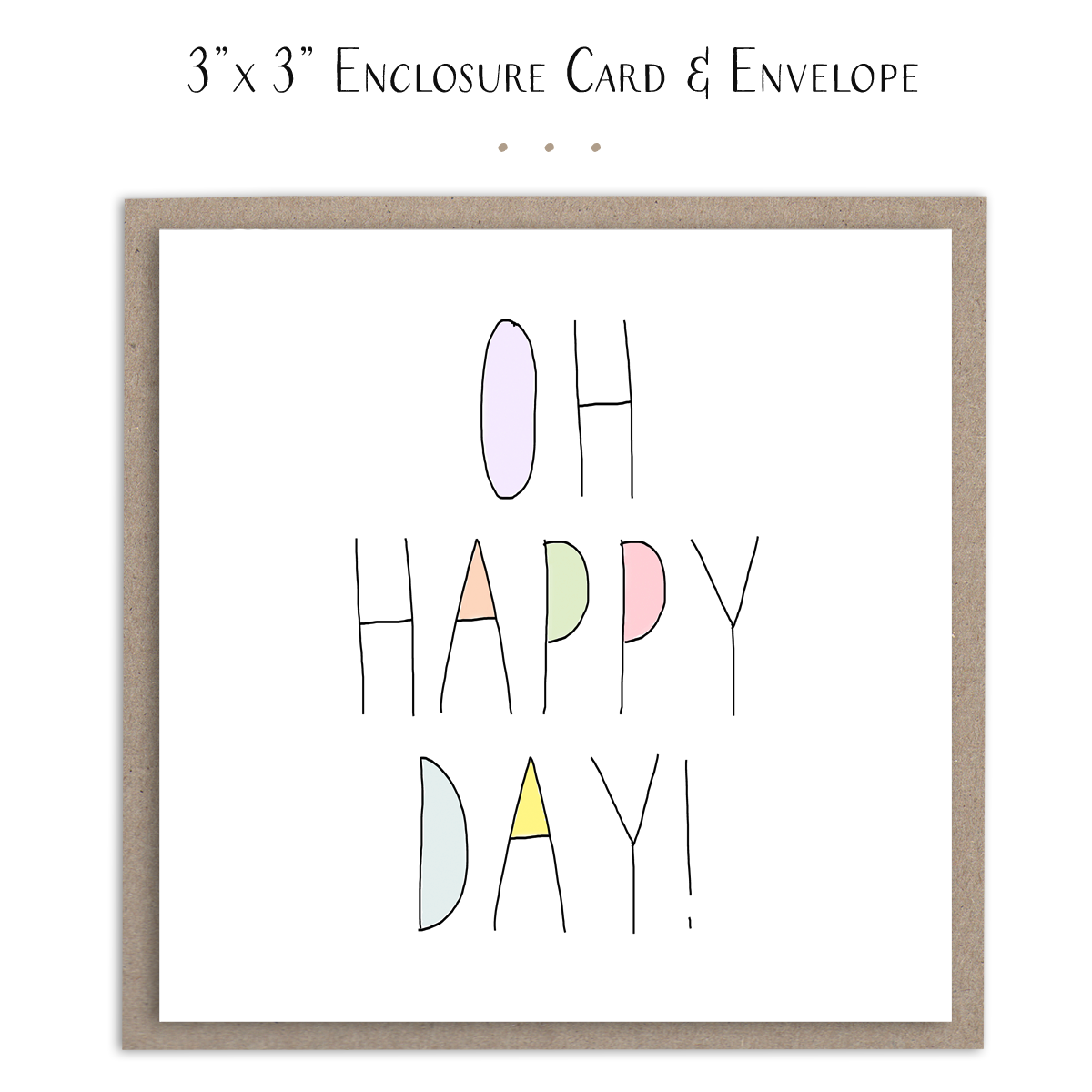 Oh Happy Day Card - Congratulations Card - Birthday Card: Plain