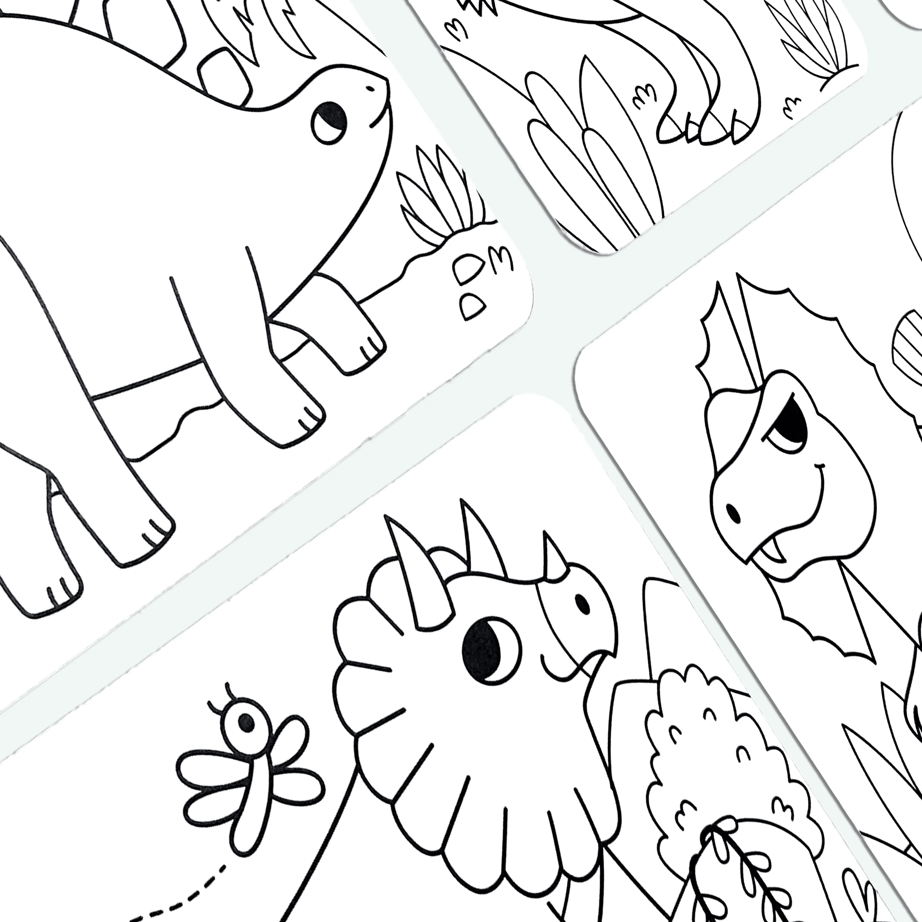Undercover Art: Hidden Pattern Coloring Activity - Dino. Tal