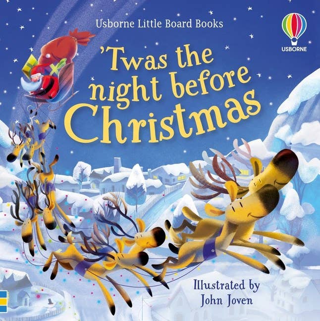 'Twas the Night Before Christmas board book : Usborne