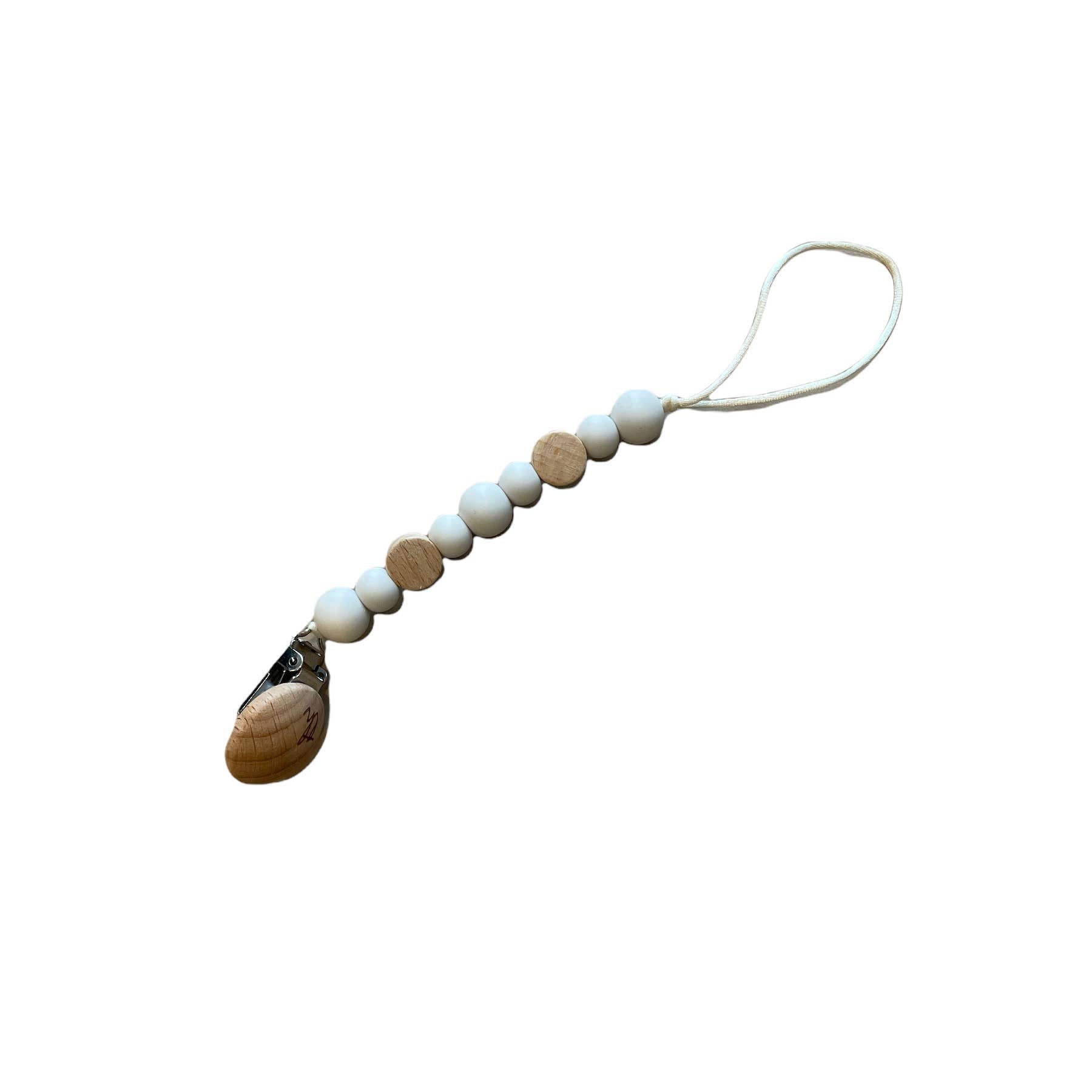 Saylor Petite Pacifier & Toy Clip: Baby's Breath