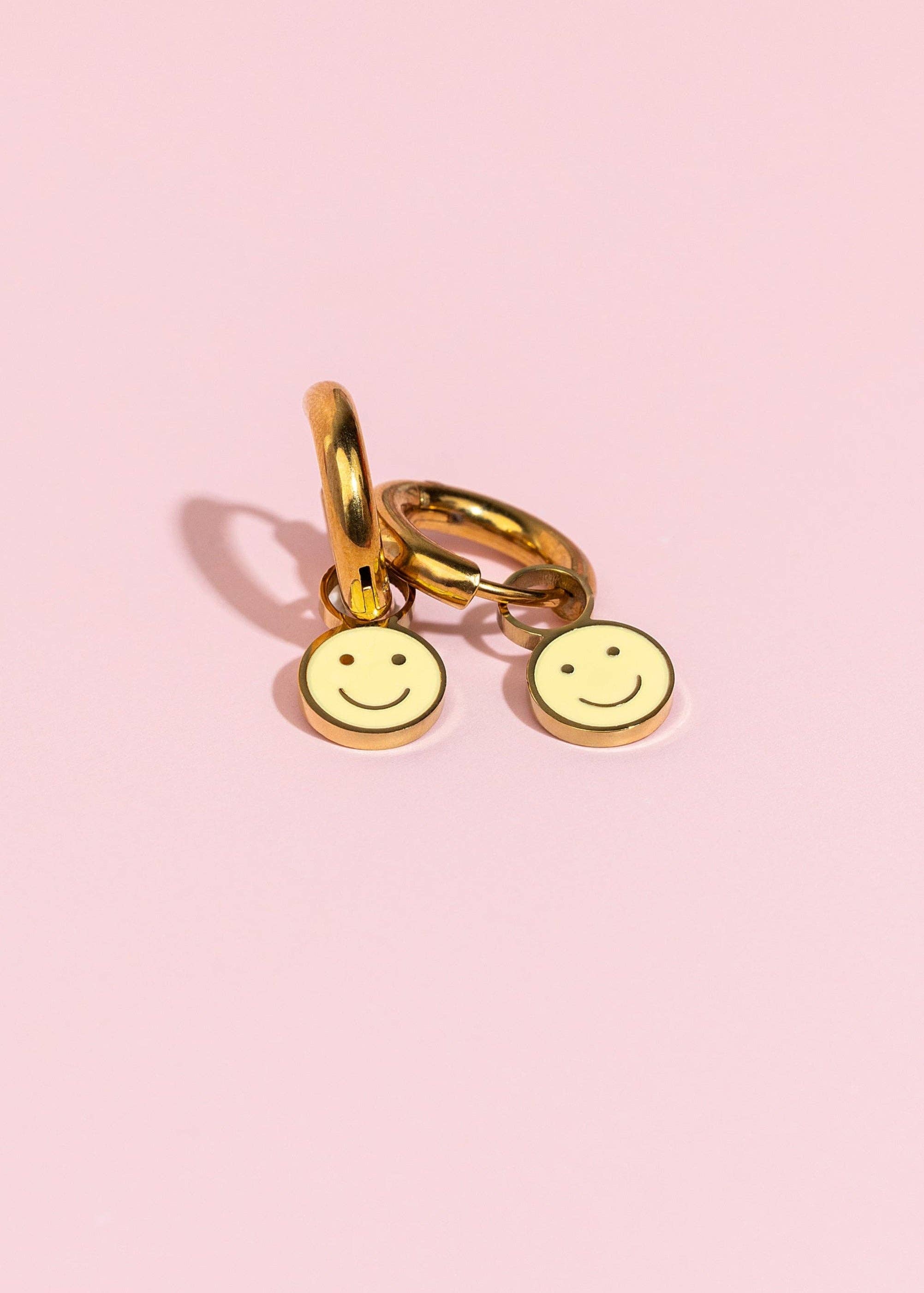 Yellow Smiley Charms