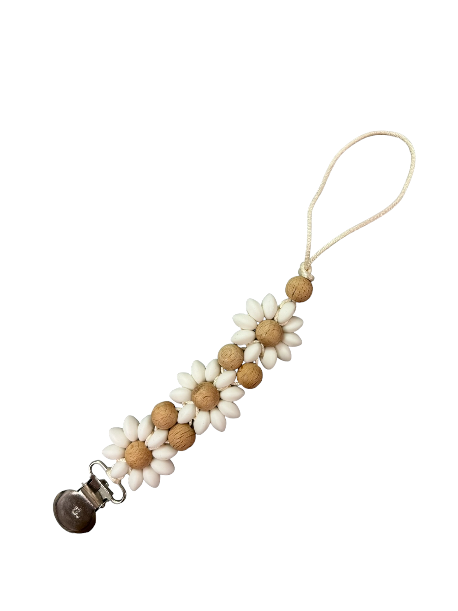 Olivia Paci/Toy Clip Beech Wood & Silicone: Misty Rose