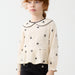 Soja-Negro Embroidered Blouse With Bows 4150