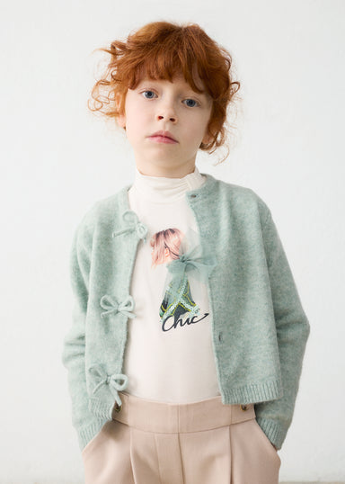 Anis Mez Cardigan With Bows 4325