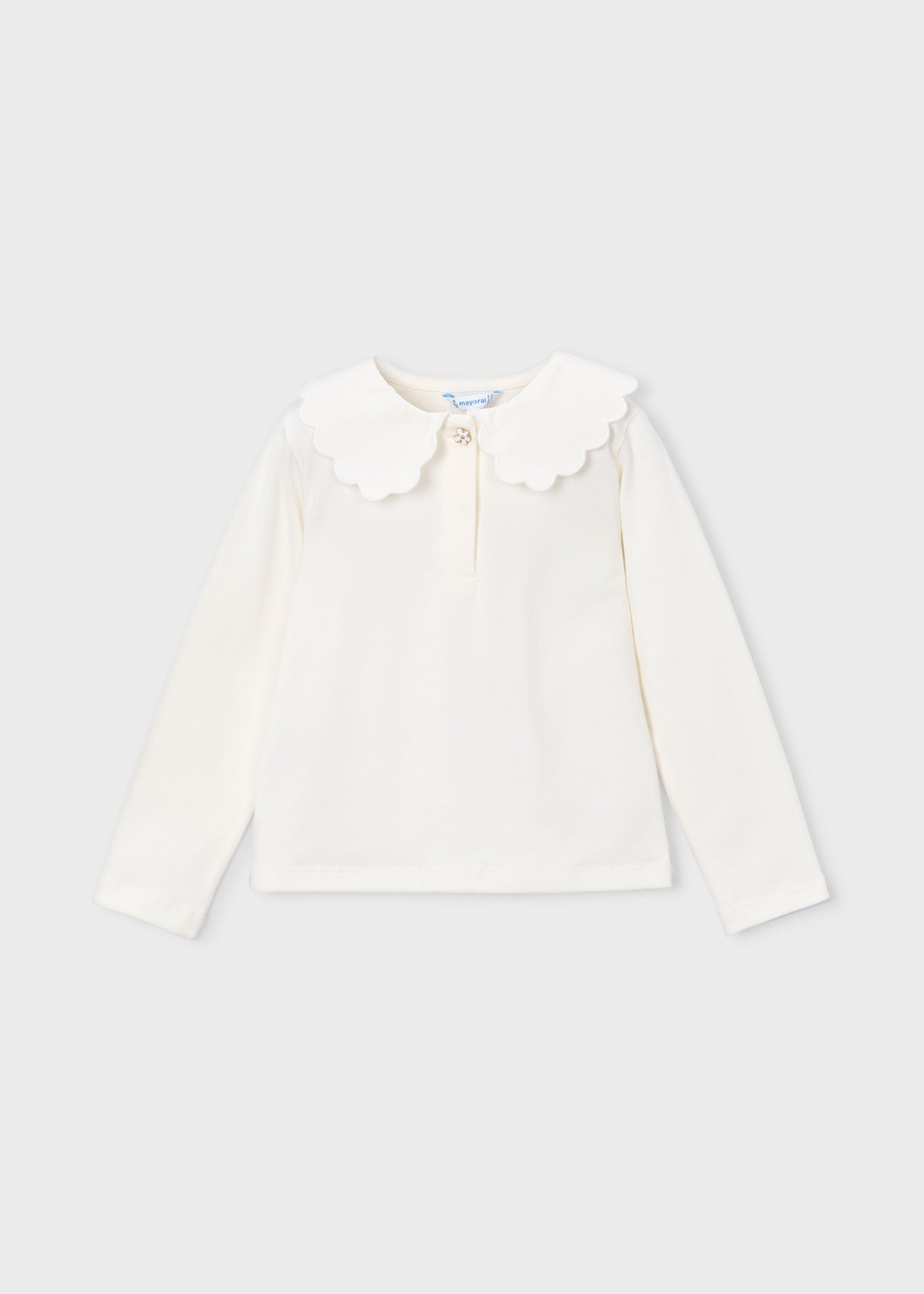 Crudo Scalloped Collar Polo Shirt 131