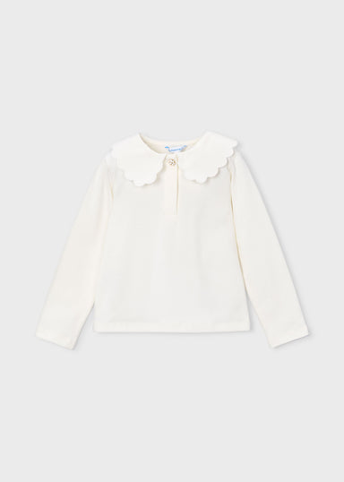 Crudo Scalloped Collar Polo Shirt 131