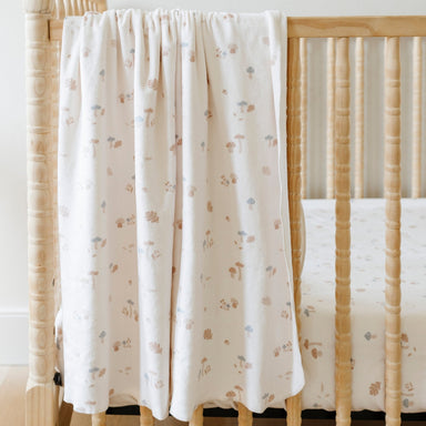 Mushroom Minky Stretch Luxe Swaddle — main product photo