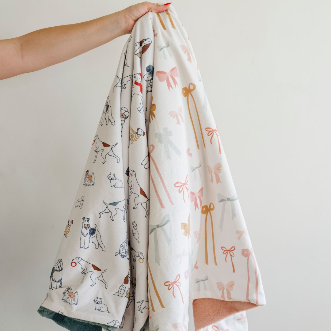 Dog Minky Lush Receiving Blanket 30x40 — gallery photo 3