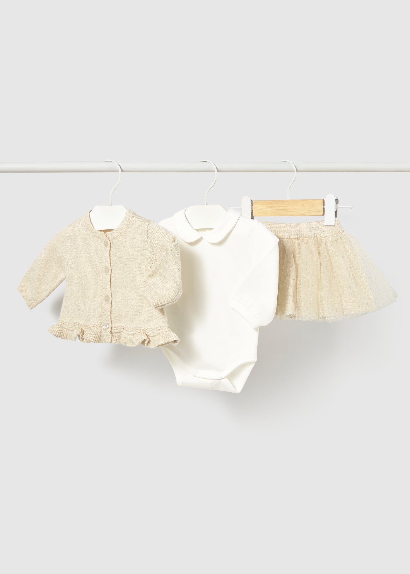 Champagne Tulle Skirt Set 2811