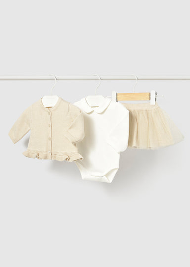 Champagne Tulle Skirt Set 2811