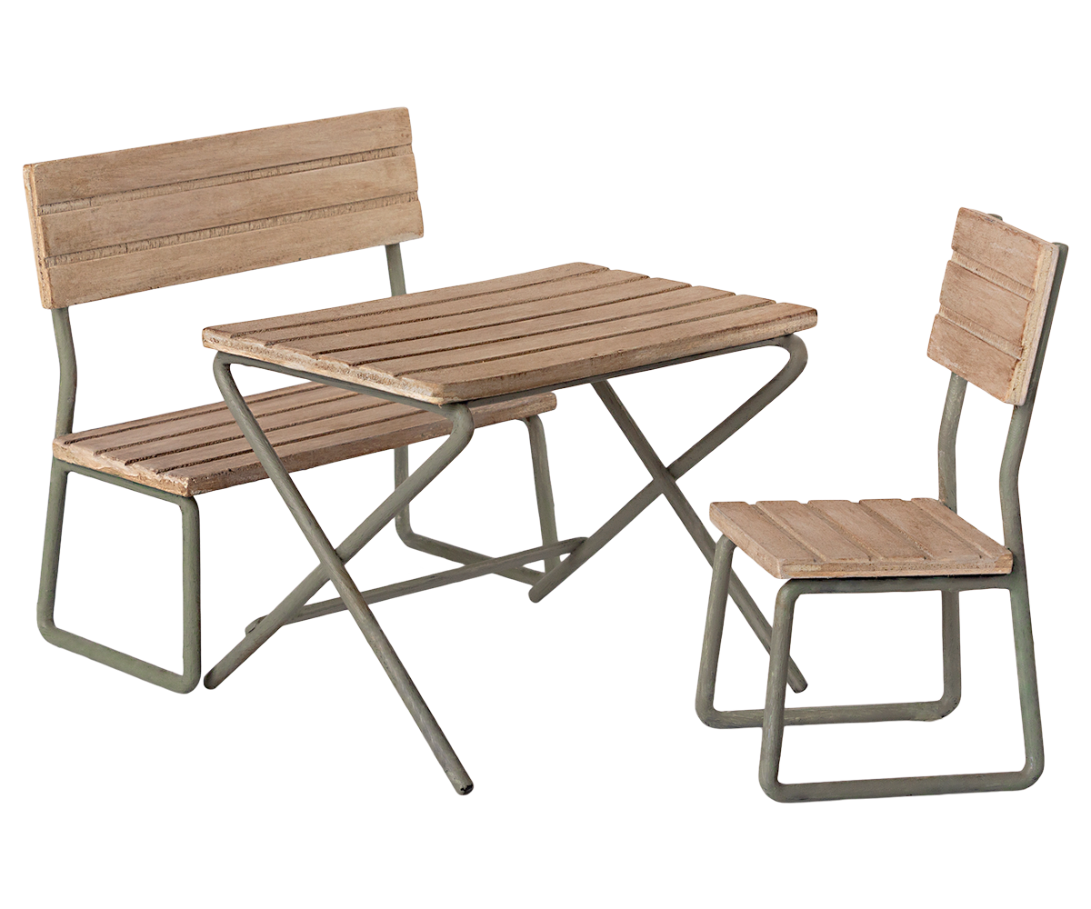 Garden Set Table w/ Chair & Bench 11-1113-00 — gallery photo 2