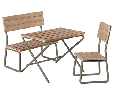 Garden Set Table w/ Chair & Bench 11-1113-00 — gallery photo 2
