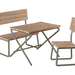 Garden Set Table w/ Chair & Bench 11-1113-00 — gallery photo 2