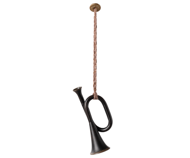 Metal Ornament Trumpet Anthracite — main product photo