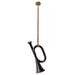 Metal Ornament Trumpet Anthracite — main product photo