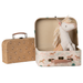 Yellow and Pink Floral Fabric Suitcase- Small — gallery photo 4