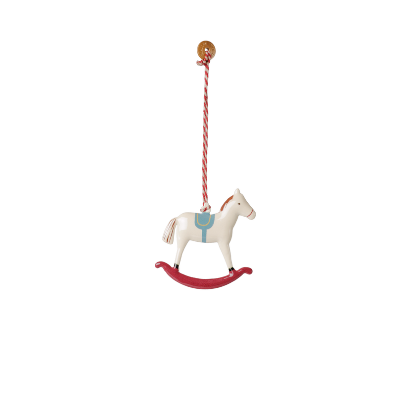 Metal ornament, Rocking horse - Red — main product photo