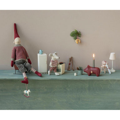 Metal ornament, Rocking horse - Red — gallery photo 2