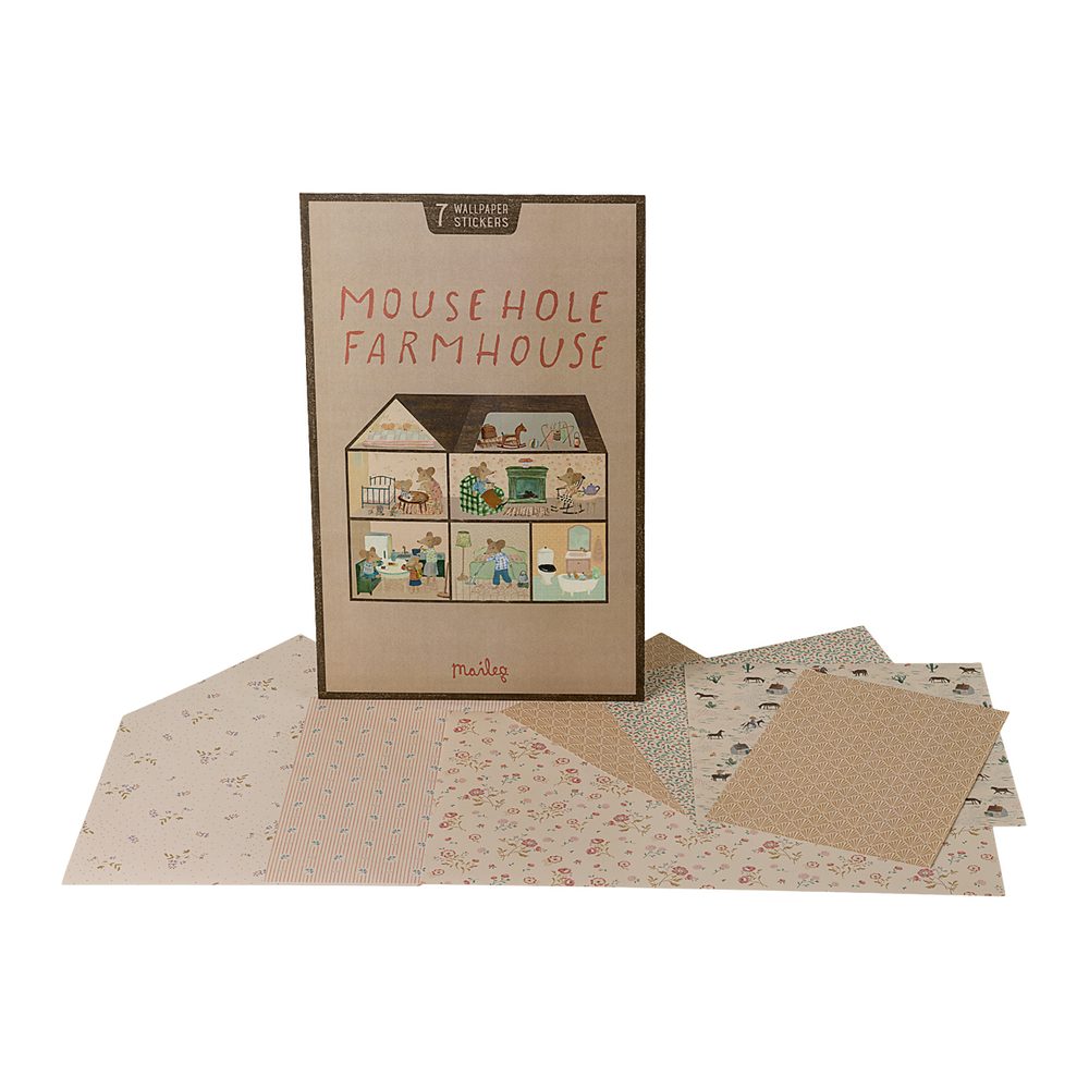 Mouse Hole Farmhouse Wallpaper
