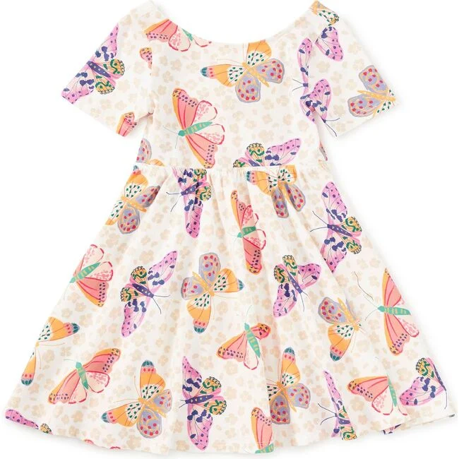 Jaguar Spot Butterflies Twist Back Ballet Dress