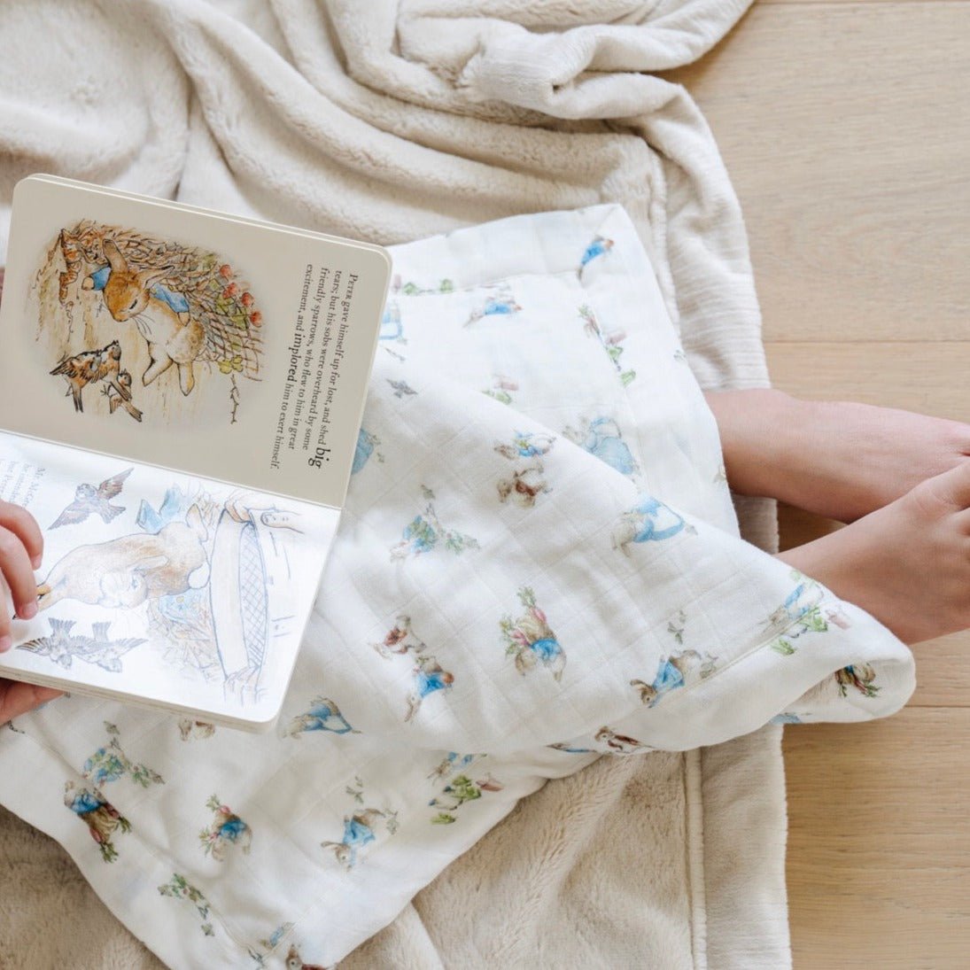 Peter Rabbit Muslin Lush Mini  Boy Blanket