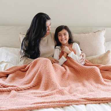 Sun-kissed Ribbed Bamboni Receiving Blanket