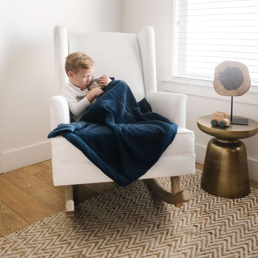 Navy Receiving Lush Blanket — gallery photo 4