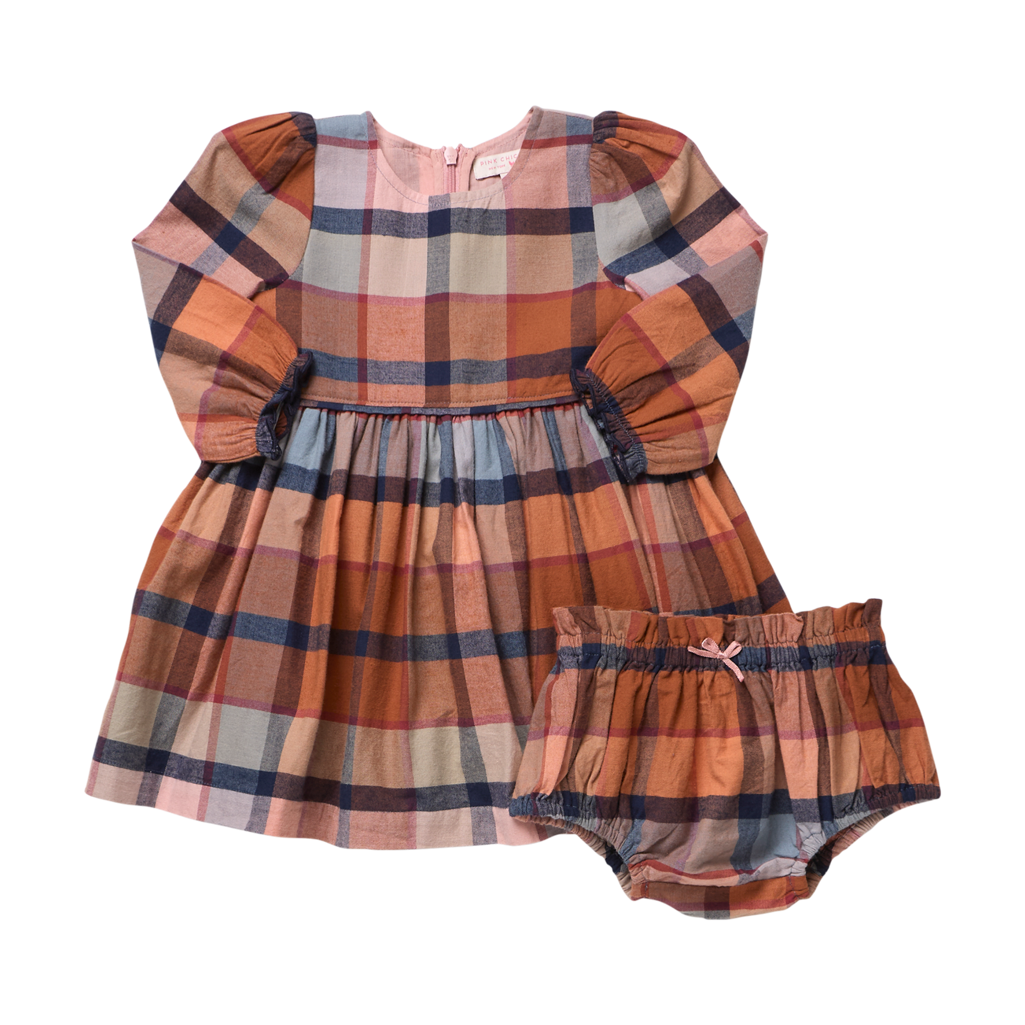 Hayride Plaid Baby Dress Set