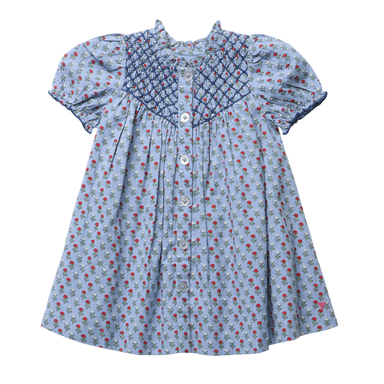 Lucia Blue Carnation Dress
