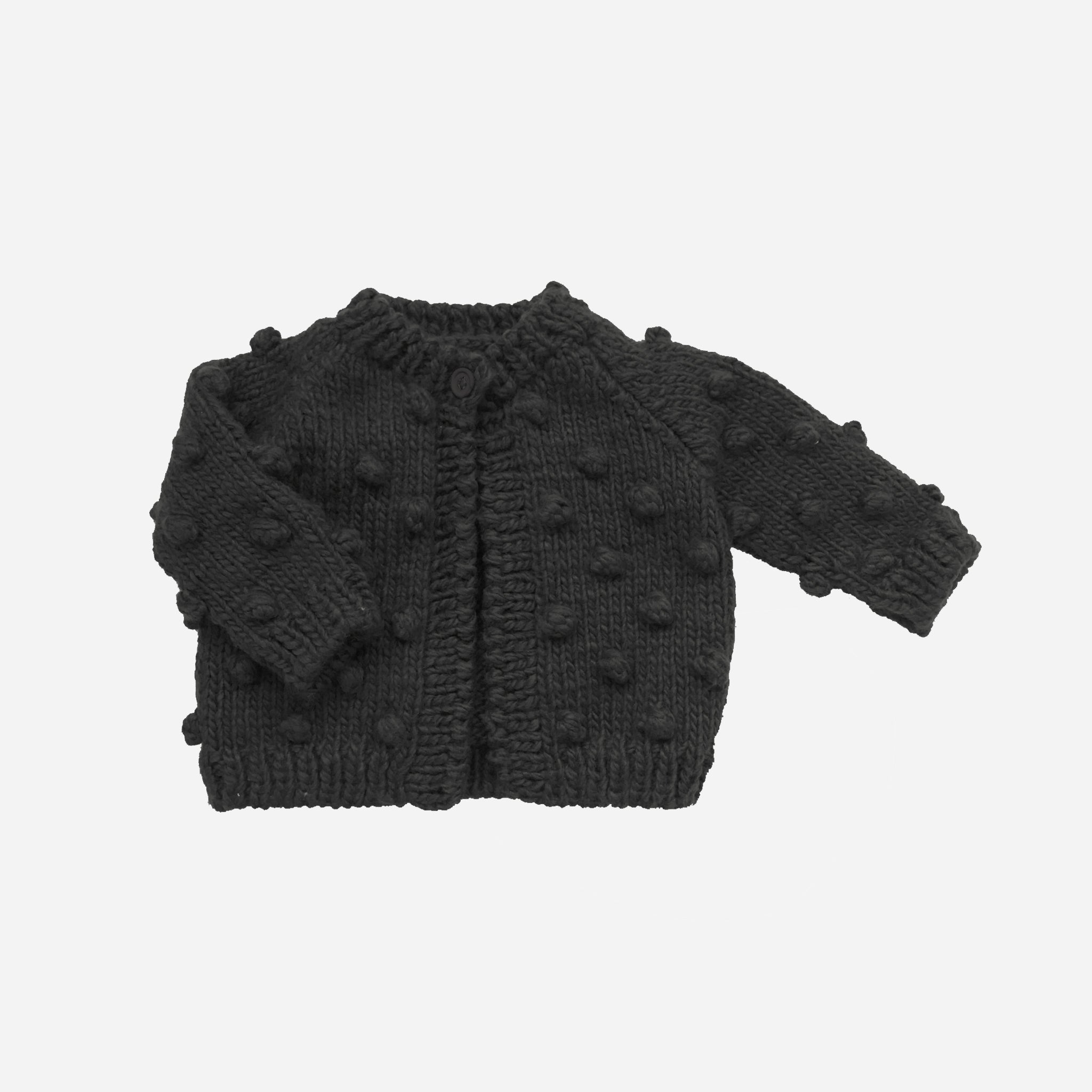 Black Popcorn Cardigan
