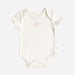 Cream Pink Bow Body Suit Onesie