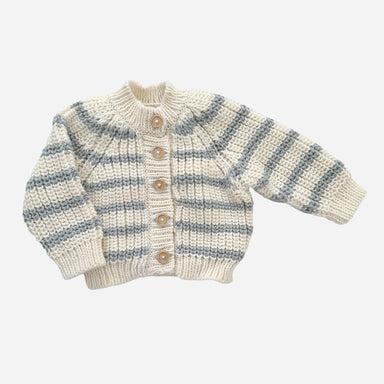 Bowie Grey Stripe Cardigan