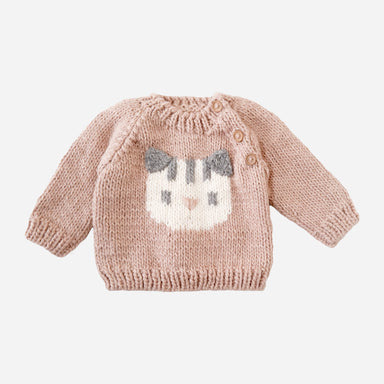 Rose Cat Pullover Sweater