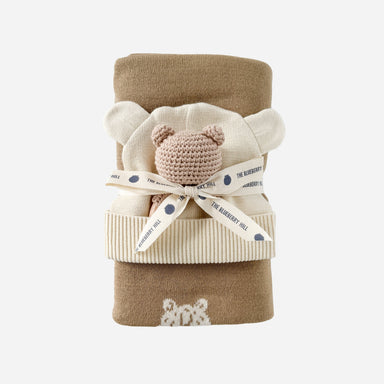 Honey Bear Blanket Hat and Teether Baby Gift