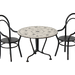 Miniature Dining Table, Set with 2 Chairs