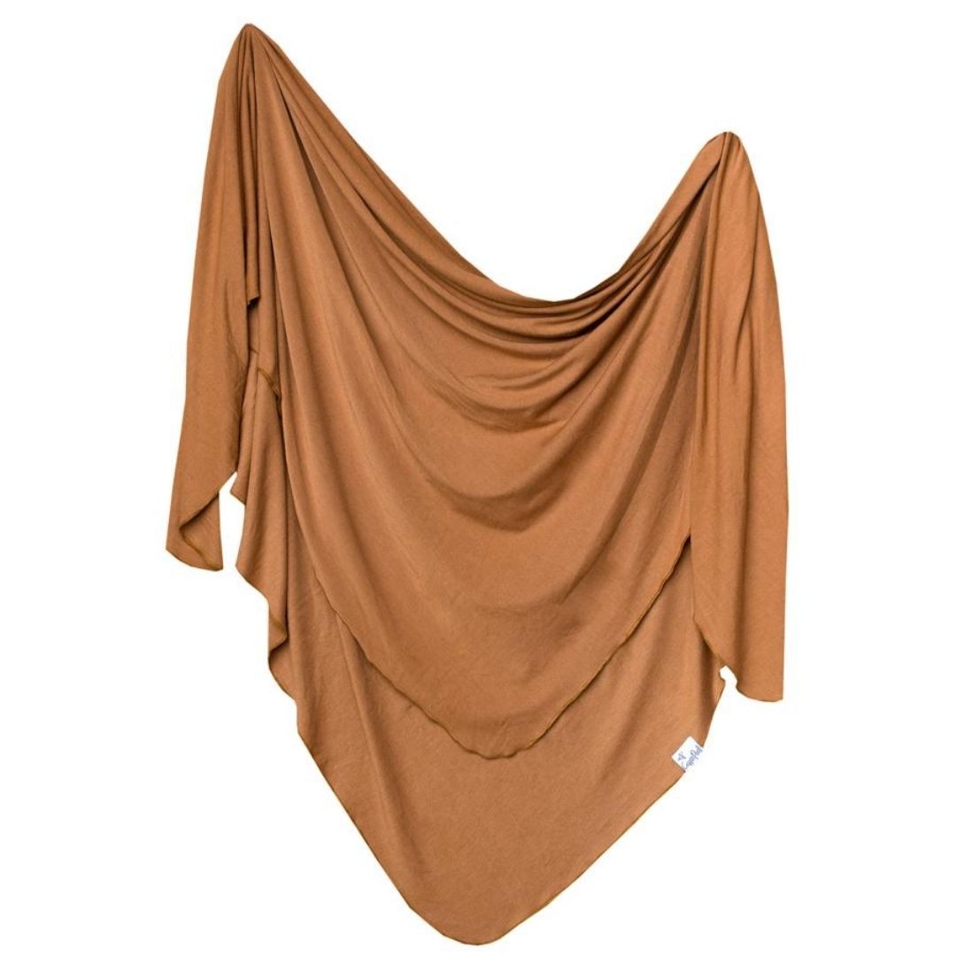 Camel Knit Swaddle Blanket