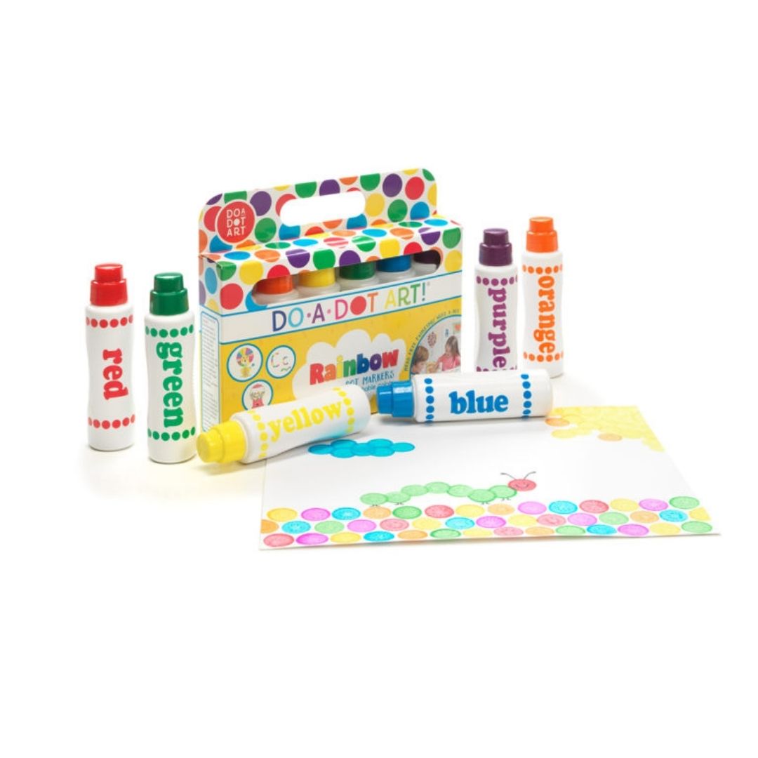 Rainbow 6 Pack Dot Markers