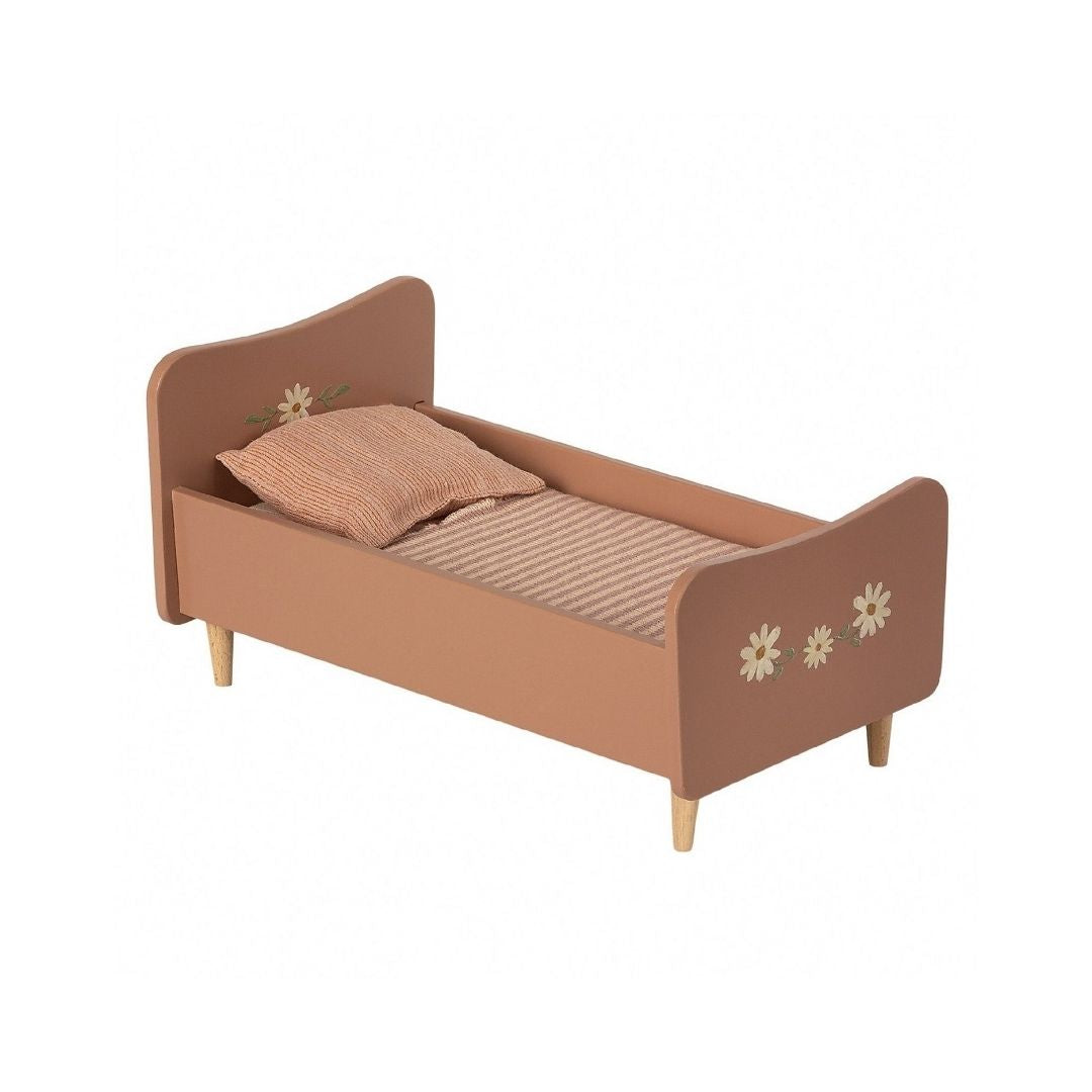 Miniature Wooden Bed, Rose