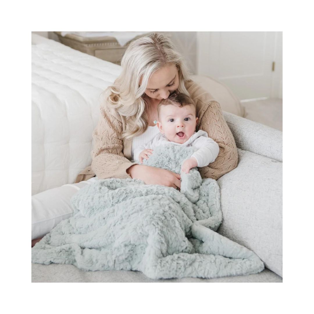 Sweet Mint Dream Receiving Blanket