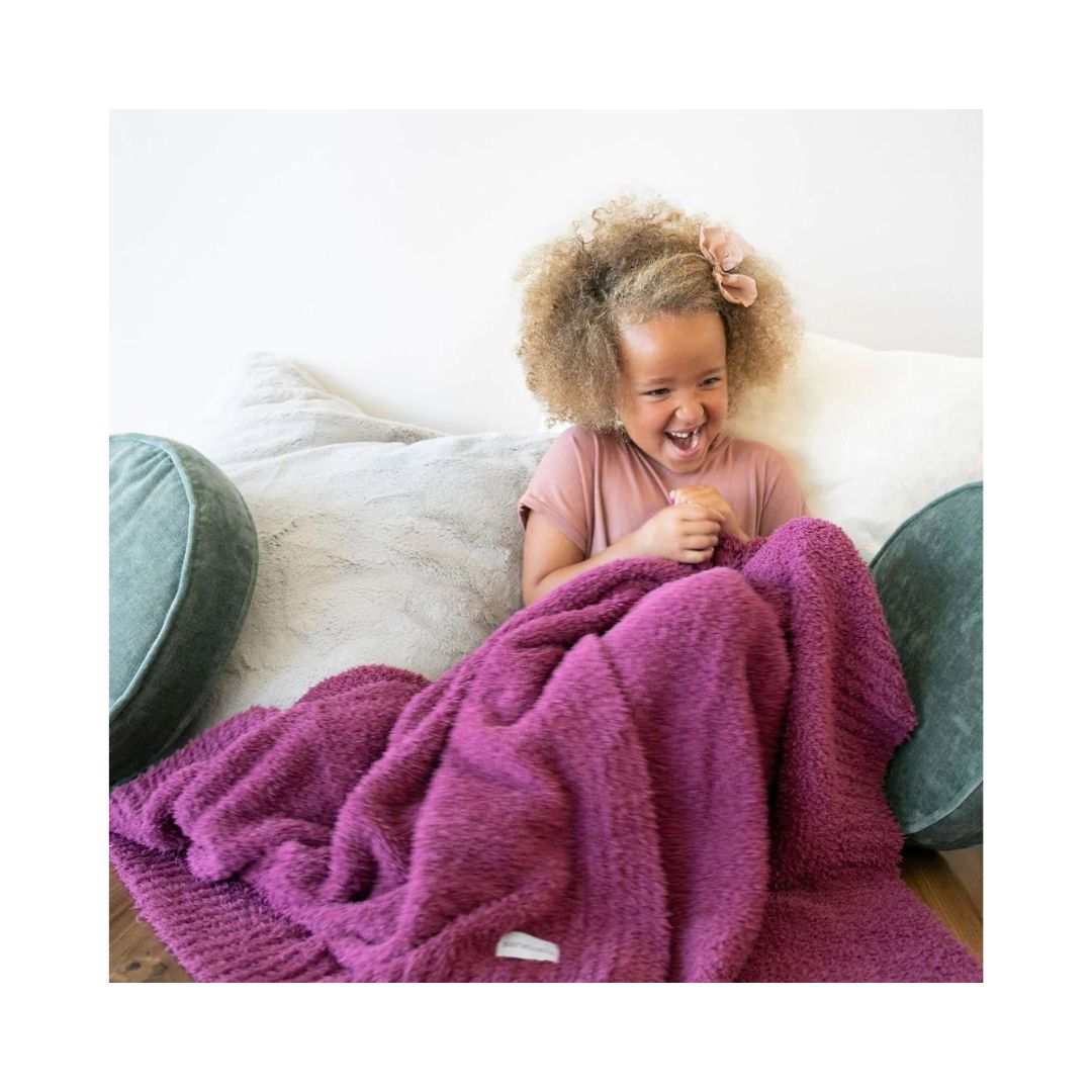 Deep Rose Bamboni Toddler Blanket