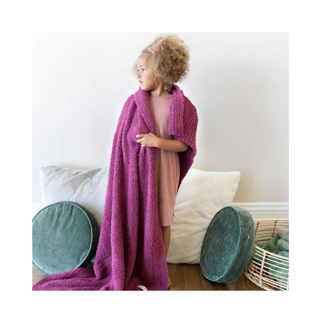 Deep Rose Bamboni Toddler Blanket
