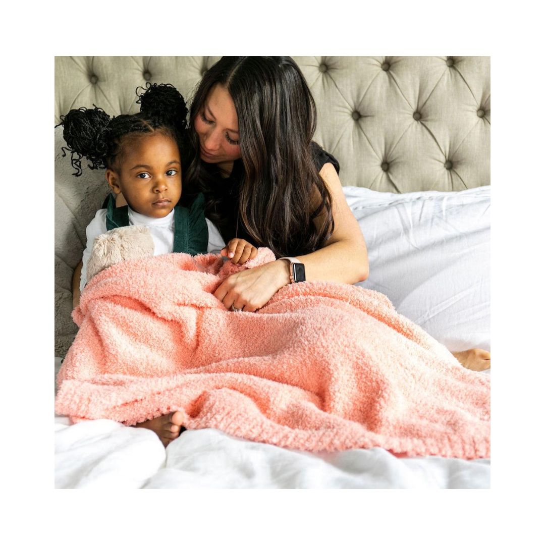 Peach Bamboni Toddler Blanket