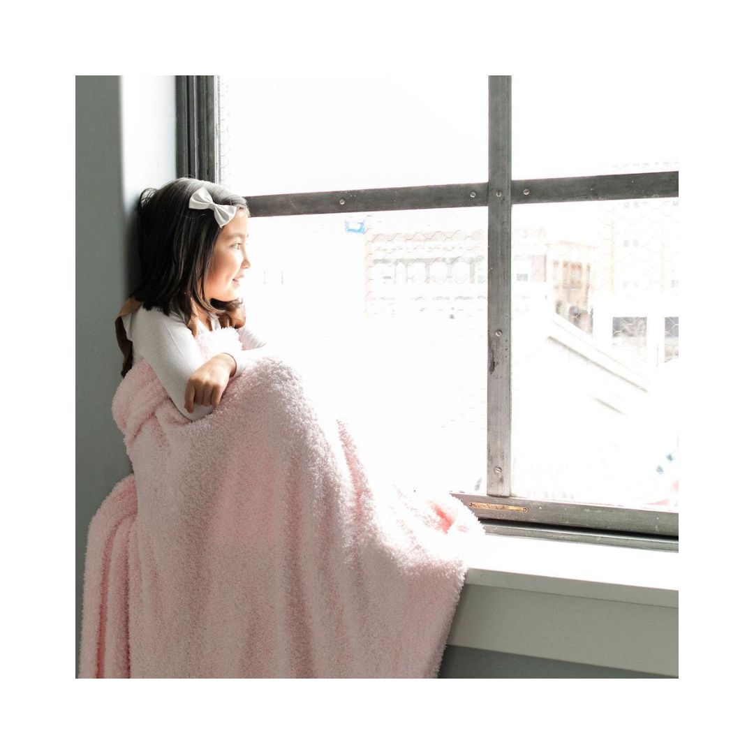 Light Pink Bamboni Toddler Blanket