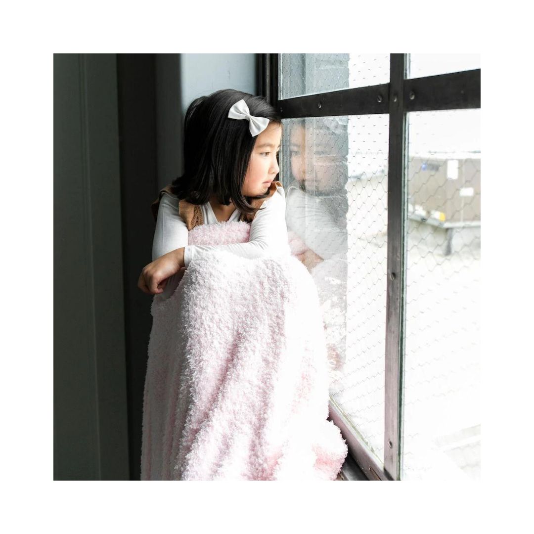 Light Pink Bamboni Toddler Blanket