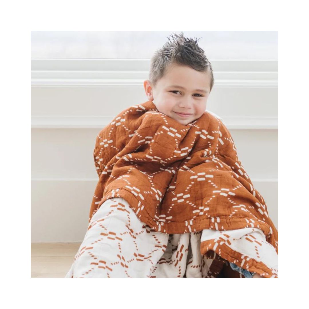 AJJ Copper Bamboo Rayon Muslin 4-Layer Quilt