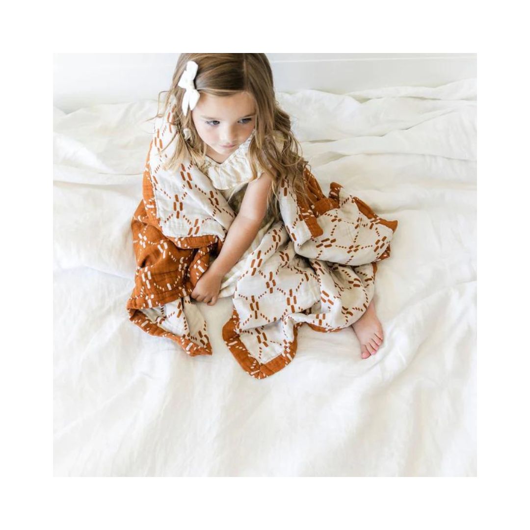 AJJ Copper Bamboo Rayon Muslin 4-Layer Quilt